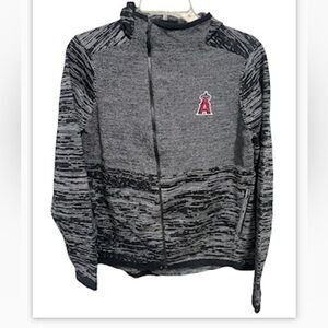 GENUINE MERCHANDISE Level wear Los Angeles Angels full zip hooded sweater jacket